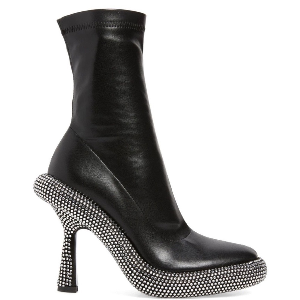 Azalea Wang Mae Rhinestone Embellished Boots